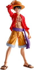 Monkey D. Luffy, as seen in The Raid on Onigashima arc of the ONE PIECE animated series, rejoins S.H.Figuarts with an all new sculpt! Superb articulation and flexible parts make for dynamic posability. [Set Contents]Main Body, Three optional expression parts, Two pairs of optional hands, Optional hair set. Approximately 5.71 inches (14.5cm) tall.