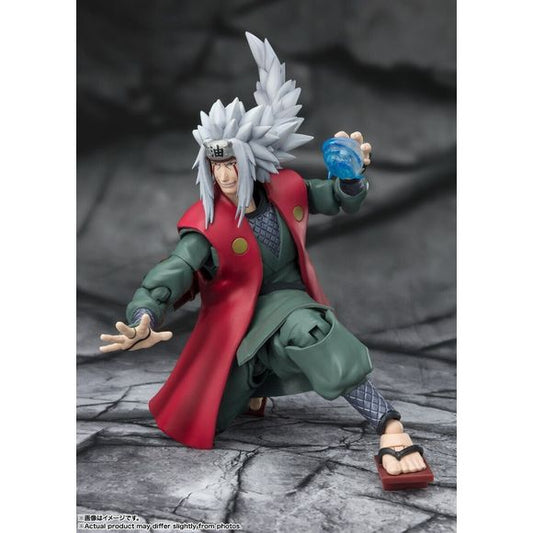 This Jiraiya is no joke! Only available as a San Diego Comic Con Exclusive version of the character. The figure comes with dynamic articulation, which enables recreation of iconic action sequences from the anime. Masterfully crafted sculpt accurately depicts the character form in meticulous detail. A full array of interchangeable hand and face parts allow for expressive portrayal of the anime.