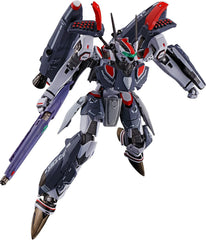 From "Macross Frontier," the most popular of the Macross series, comes the VF-25F SUPER MESSIAH VALKYRIE(ALTO SAOTOME CUSTOM) REVIVAL Ver. This re-issue of the classic product comes with super parts in a matte finish to enhance the already high-quality feel, plus some additional new markings. [Set Contents] Main body, Gunpod, Assault knife, Pilot figure, Three pairs of optional hands, Alto Saotome figure, Figure stand, Lead wires, Super parts set, Stand.