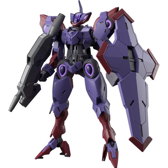 From the latest in the Gundam series "Mobile Suit Gundam: The Witch from Mercury", Beguir-Pente has been transformed in HG!

Equipped with a large weapon and a shield with a cross silhouette, and a beam saber can be stored and removed inside the shield.
The left and right units of the backpack can be moved individually, giving you control over display options.
Clear green beam parts are included for the beam saber.

[Set Contents]:
Shield x 1
Large weapon x 1
Joint parts x 1
Beam saber x 2
Sticker x 1