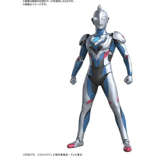 Figure-rise Standard "Ultraman" series 4th! From "Ultraman Z" comes the hot-blooded warrior "Ultraman Z Original" with his characteristic colors! 

FEATURES: 
- For the eyes and color timer, we adopted a precision-shaped process called "reflection cut" that efficiently reflects light on the clear parts to express the sparkle.
- PET sheets are used for the effect parts for reproducing "Zestium Rays".
- Enhanced hand parts for various poses are included.

CONTENTS:
- Ultraman Z Model Kit
- Beliarok
- Zestium