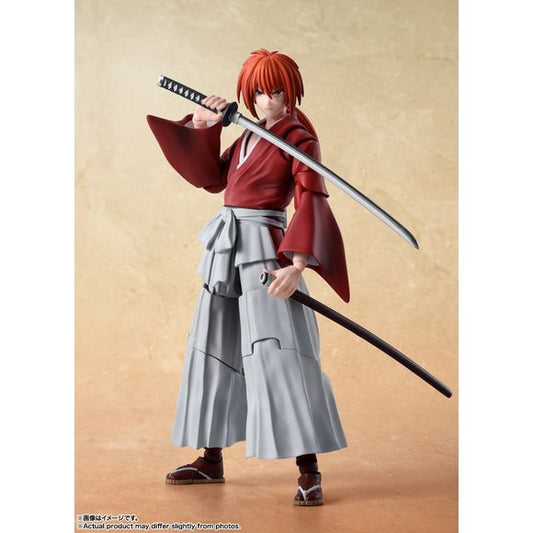 PRE-ORDER: Expected to ship in October of 2024

Kenshin Himura, from the 2023 animated television series "Rurouni Kenshin: Meiji Swordsman Romantic Story," joins S.H.Figuarts! Featuring numerous expression parts and options, it captures dramatic poses with ease! 

[Set Contents] Main Body, Four optional expressions, Four left and three right optional hands, Reverse-blade sword (drawn), Reverse-blade sword (sheathed), Optional belt