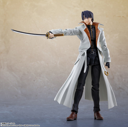 Bandai Rurouni Kenshin: Meiji Swordsman Romantic Story S.H.Figuarts Aoshi Shinomori Action Figure