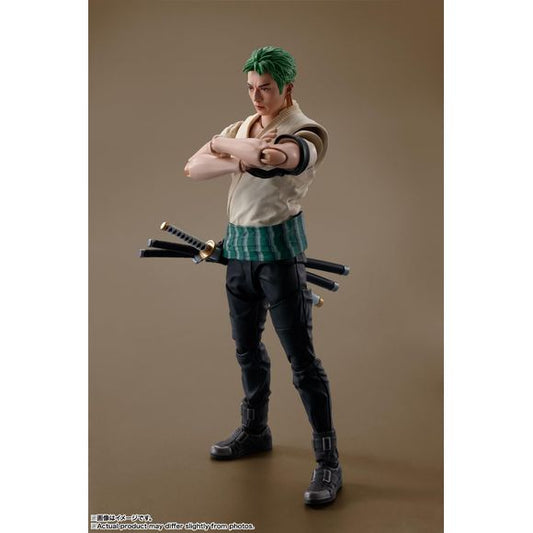 Bandai Tamashii Nations Netflix One Piece S.H.Figuarts Roronoa Zoro Action Figure