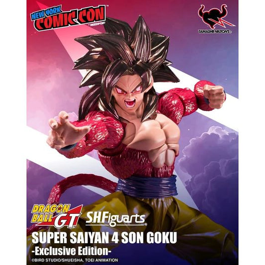 Bandai Tamashii Nations Dragon Ball GT S.H.Figuarts Super Saiyan 4 Son Goku NYCC 2026 Exclusive Action Figure