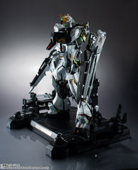 The legendary RX-93 Nu Gundam from Mobile Suit Gundam: Char's Counterattack joins Tamashii Nations' premium METAL STRUCTURE KAITAI-SHOU-KI series.

Standing an impressive 14.6 inches (37.1 cm) tall, this massive display piece combines ABS, PVC, and die-cast components with an extraordinary level of mechanical detail. Intricate exterior paneling and internal structures recreate the Nu Gundam with a level of complexity designed to evoke the construction and maintenance of a full-scale mobile suit.

Integrated