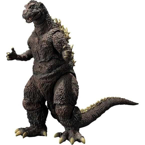 To commemorate the 70th anniversary of "Godzilla," "Godzilla (1954)" is now available in its original poster coloring as an S.H.MonsterArts!

The figure has been sculpted and colored by Yuuji Sakai, the leading Godzilla sculptor. The figure is painted in the image of the movie posters of the time, and the intricate details recreate the impression of the suit from that time. By using the interchangeable left and right wrist parts, it is possible to hold the included airplane. In addition, a radiation heat ra