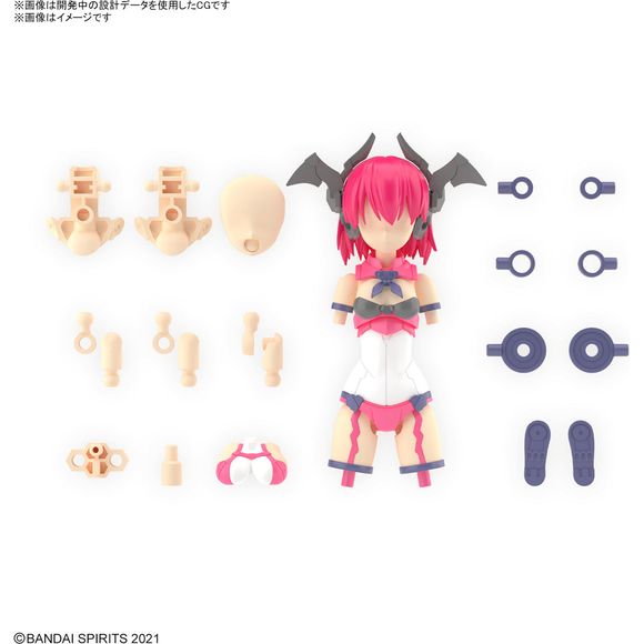 PRE-ORDER: Expected to ship in late March 2024

This "30 Minutes Sisters" (30MS) option parts set from Bandai allows you to expand and update your favorite "30MS" figures! Smooth assembly is possible with the runner parts arranged in an optimal manner. Two unpainted face parts are included, as are two head parts (FP-I type); use any of the "30 Minutes Sisters" decals (sold separately) to create your own super-cute character! Pink medium-length hairstyle parts and hair accessories are included; you can, of c