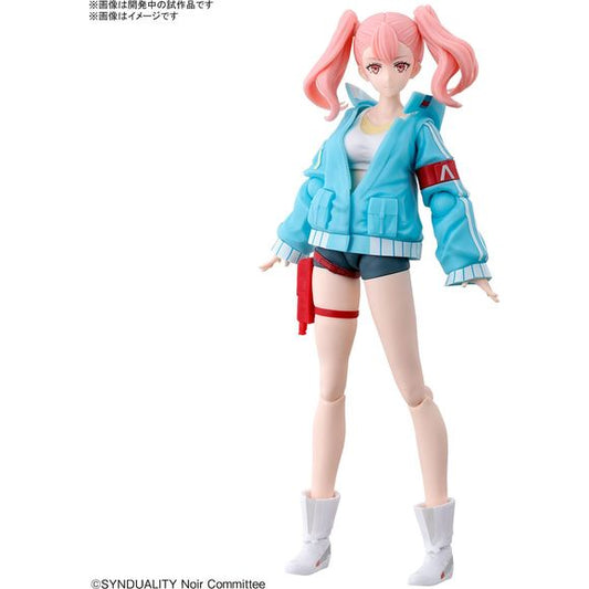 PRE-ORDER: Expected to ship in May 2024

Ellie, the main character Kanata's childhood friend in the TV anime "Synduality Noir," joins the "Figure-Rise Standard" action figure model kit lineup from Bandai! Her jacket and apron can be attached and detached with parts replacement; three interchangeable hands are included for both left and right, including a hand to recreate her pose from the key visual where she's playing with her hair! Three interchangeable facial expressions are included too, and you can enj