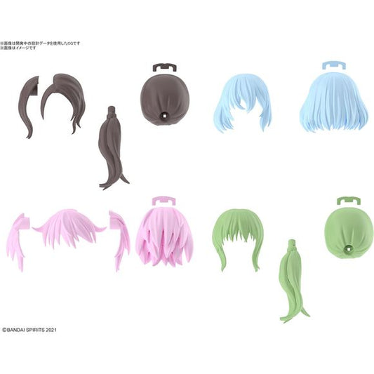 (PRE-ORDER: March 2024) Bandai Hobby 30MS Option Hair Style Parts Vol.9 ALL 4 TYPES | Galactic Toys & Collectibles