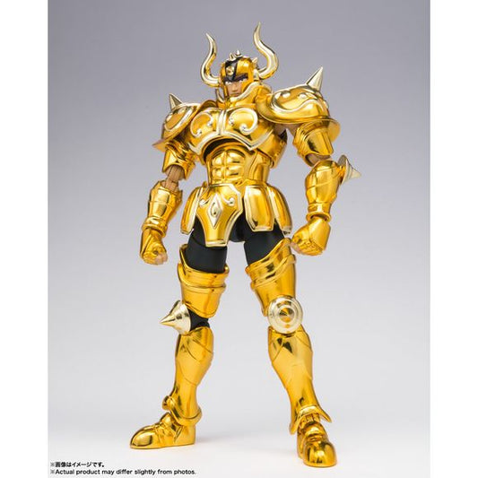 TAURUS ALDEBARAN <REVIVAL Ver.> from "SAINT SEIYA" joins SAINT CLOTH MYTH EX! The final release in the <REVIVAL Ver.> series, it captures his appearance with exquisite detail, even down to a crossed arms option. Each expression and accessory was chosen with care, and an optional anime-style short hair option is included as a bonus [Set Contents] Main Body, Cloth armor set, Object mode frame, Broken horn, Crossed arms option, Four optional expressions, Five pairs of optional hands, Optional long and short ha