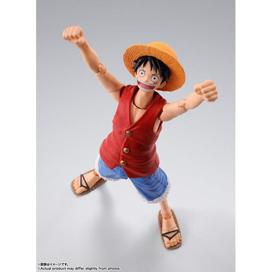 (PRE-ORDER: October 2024) Bandai Tamashii Nations One Piece S.H.Figuarts Monkey D. Luffy -Romance Dawn- Action Figure | Galactic Toys & Collectibles