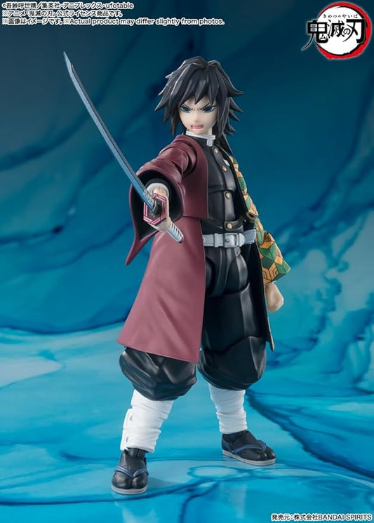 Bandai Demon Slayer: Kimetsu no Yaiba S.H.Figuarts Giyu Tomioka Action Figure