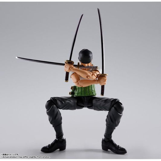 (PRE-ORDER: March 2025) Bandai Tamashii Nations One Piece S.H.Figuarts Roronoa Zoro -Romance Dawn- Action Figure