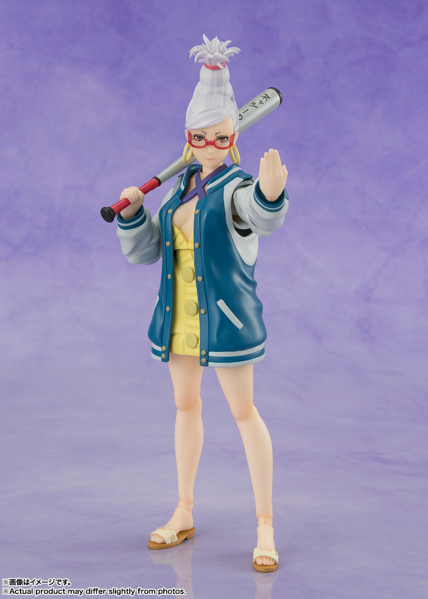 PRE-ORDER: Expected to ship in September of 2025

Seiko, the spiritual medium and grandmother of Momo from the TV anime ""Dandadan"", has been made into a three-dimensional figure. In addition to a variety of facial expressions, an optional bat part is included, allowing you to recreate a variety of poses!
[Set Contents] Main body, 4 types of interchangeable wrist parts (left and right), 3 types of interchangeable facial parts, Bat