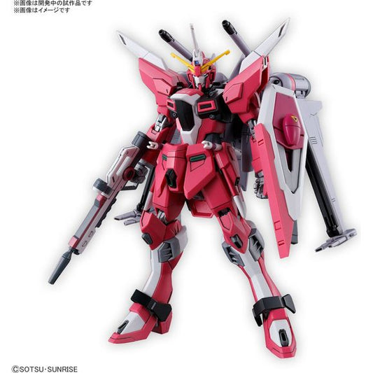 PRE-ORDER: Expected to ship in July 2024

Introducing a High Grade kit of the Infinite Justice Gundam Type II from the movie "Mobile Suit Gundam SEED Freedom"!

The kit is equipped with a specialized internal structure "SEED Action System" for capturing iconic action poses from the film. Achieve the graceful "leg flexibility" seen in the series by adding a pivot axis to the legs.

Includes a lead wire for replicating the anchor's launching state.

The backpack boasts four individually movable wings, allowin