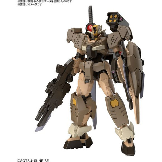 PRE-ORDER: Expected to ship in August 2024

The Gundam 00 Command Quan[T] desert type, as seen in the "Gundam Build" 10th anniversary video "Gundam Build Metaverse," gets a new 1/144-scale HG (High Grade) model kit from Bandai! This desert-type mobile suit is customized by adding elements of the SD Command Gundam to the Double O Quan[T]. A large number of shooting weapons are included, such as a missile launcher, heavy machine gun, and arms shield. Slashing weapons such as a command sword and two combat kni