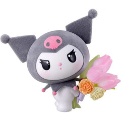 "Kuromi" is now available from the figure brand "mofamofy", which features fluffy flockies and transparent and colorful bouquets! It is characterized by a fluffy texture, a transparent and colorful bouquet, lovely moist eyes, and a chubby form.

While feeling the warmth of Mofu Mofu, surrounded by many flowers ... It is a figure brand that delivers healing to your daily life.  Taking inspiration from Kuromi's maiden heart and love for all things romantic, the flowers used in the bouquet are the tulip and ca