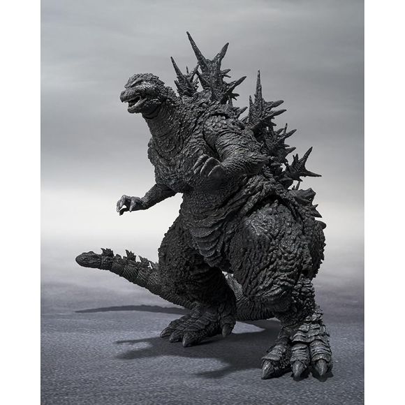 From the monochrome version of Godzilla -1.0, Godzilla -1.0/C, comes this new monochrome version of Godzilla (2023)! Created through utilizing the 3D data from the film and the guidance of Sakai Yuji as the design, coloring and molding producer! Its wide range of articulation includes individual movement of even the toes, allowing it to accurately portray the film fitting of its name as the Godzilla (2023) Minus Color Ver.