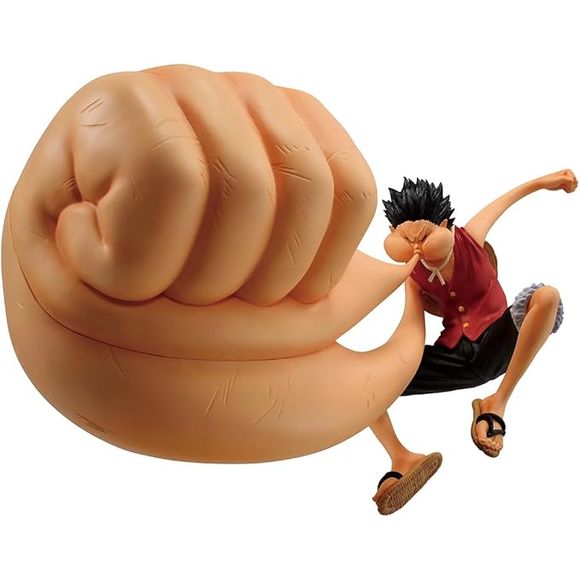 Standing at approximately 7.1" tall, Luffy is seen in his popular pose. Masterlise Figures are Ichibansho's premiere statue line featuring a larger size compared to other figures and high-quality detail. This line is truly a masterpiece for fans to collect! Be sure to collect this and enhance your display with other incredible Ichibansho One Piece figures!