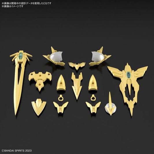 PRE-ORDER: Expected to ship in September 2024

This "Class Up Armor (Liber Holy Knight)" armor set from Bandai can be used with their "30MF (30 Minutes Fantasy)" series of plastic models! This set of armor and weapons can be "classed up" to a higher-tier job by doing armor replacement -- you can "class up" to Liber Holy Knight by combining this armor with the Liber Knight (sold separately). Holy Knight is a job that has swordsmanship abilities filled with divine power, and is also highly capable of physical