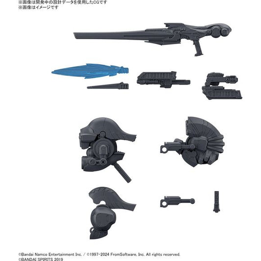 PRE-ORDER: Expected to ship in October 2024

Bandai adds items from the game "Armored Core VI Fires of Rubicon" to their "30MM (30 Minutes Missions)" model-kit series! This is a group of weapons, including the popular laser rifle. Weapons that change shape when equipped on th left and right come with parts for both sides, and can be assembled selectively. In addition, the VP-67LD comes with clear molded effect parts to reproduce its unfolded state. Order yours today!

[Set Contents]:

VP-66LR
VP-67LD (x1 se