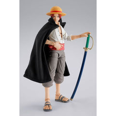 Bandai Tamashii Nations One Piece S.H.Figuarts Shanks & Childhood Monkey D. Luffy Action Figure