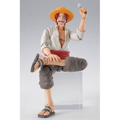 Bandai Tamashii Nations One Piece S.H.Figuarts Shanks & Childhood Monkey D. Luffy Action Figure