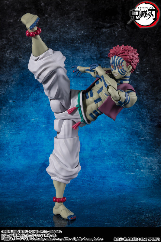 (PRE-ORDER: September 2025) Bandai Demon Slayer: Kimetsu no Yaiba S.H.Figuarts Akaza Action Figure