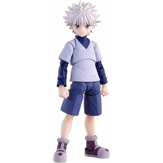 KILLUA from HUNTERxHUNTER joins S.H.Figuarts!  In addition to a wide variety of expression parts to recreate daily and battle situations, two types of effect parts are included that can reproduce Kullua's signature electris Nen abilities. In addition, a set of interchangeable head parts for "Kanmuru" are also included!
