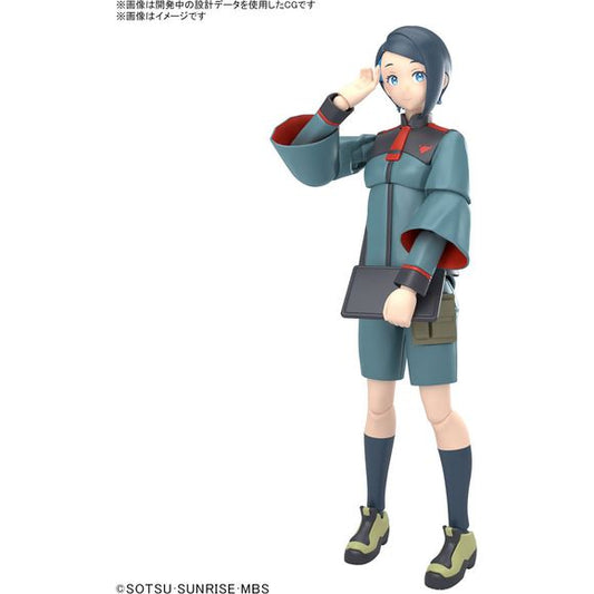 Nina Nanaura from "Mobile Suit Gundam: The Witch from Mercury" joins the "Figure-rise Standard" action-figure kit series from Bandai! A wide variety of facial expressions are reproduced with one tampo-printed part and two for waterslide decals.

[Includes]:

Facial expression part (tampo-printed)
Facial expression parts (waterslide decals) (x2)
Mouth replacement parts
Sitting parts (x1 set)
Soft sleeve parts (x1 set)
Uniform parts for expanding range of motion
Tablet
Hand parts (x1 set)
Waterslide decals
St