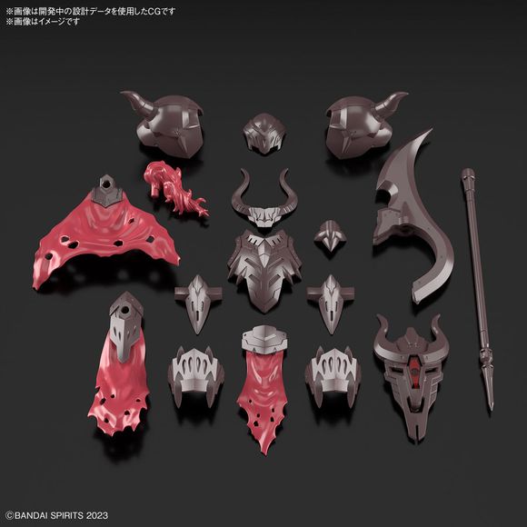 PRE-ORDER: Expected to ship in December 2024

This new "30MF (30 Minutes Fantasy)" set from Bandai allows you to "class up" your 30MF Silhouette to a higher-level job! Combine this set with the separately-sold 30MF Liber Fighter to create the Liber Warrior! This set includes a different face design and coloring from the Rozen Empire Warrior, sold separately.

[Includes]:

Armor parts (x1 set)
Weapon parts (x1 set)