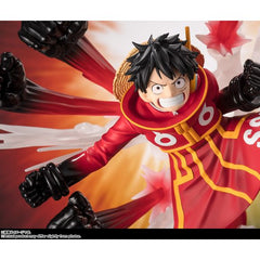 Bandai One Piece FiguartsZERO [Extra Battle] Monkey D Luffy -Gum-Gum Hawk Gatling- Figure
