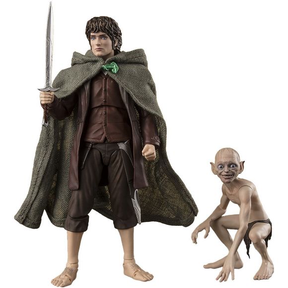 As seen in "The Lord of the Rings: The Fellowship of the Ring," the first of the trilogy of films adapting the famous book series that is considered the origin of fantasy fiction, Frodo Baggins and Gollum appear in Bandai's "S.H.Figuarts" action-figure lineup! Frodo comes with an interchangeable hand part holding the One Ring