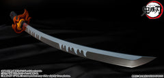 (PRE-ORDER: September 2025) Bandai Demon Slayer Proplica Nichirin Sword (Tanjiro Kamado) Kyojuro Rengoku's Handguard Ver.