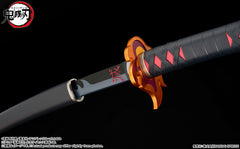 (PRE-ORDER: September 2025) Bandai Demon Slayer Proplica Nichirin Sword (Tanjiro Kamado) Kyojuro Rengoku's Handguard Ver.