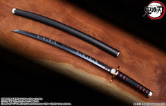 (PRE-ORDER: September 2025) Bandai Demon Slayer Proplica Nichirin Sword (Tanjiro Kamado) Kyojuro Rengoku's Handguard Ver.