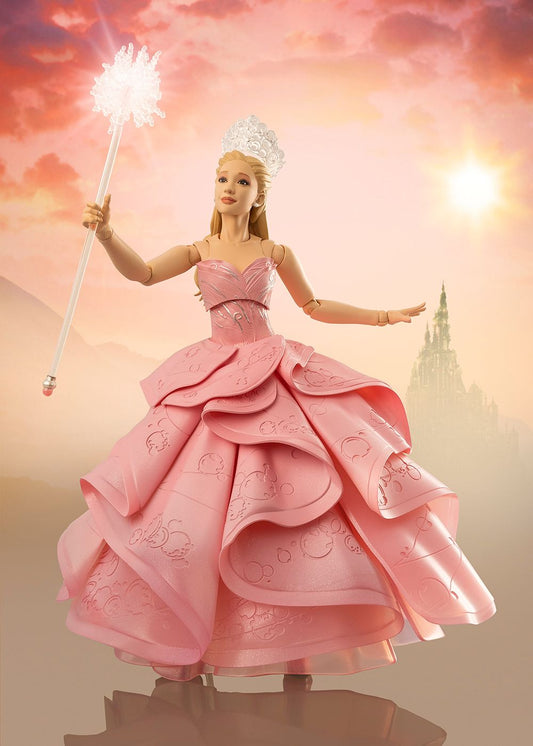 PRE-ORDER: Expected to ship in June of 2026

GLINDA performed by Ariana Grande is now joining the S.H.Figuarts series!  Glinda's multi-layered pink bubble dress is recreated with delicate sculpting and a sheer color palette. Her glittering wand and tiara are also meticulously designed.
