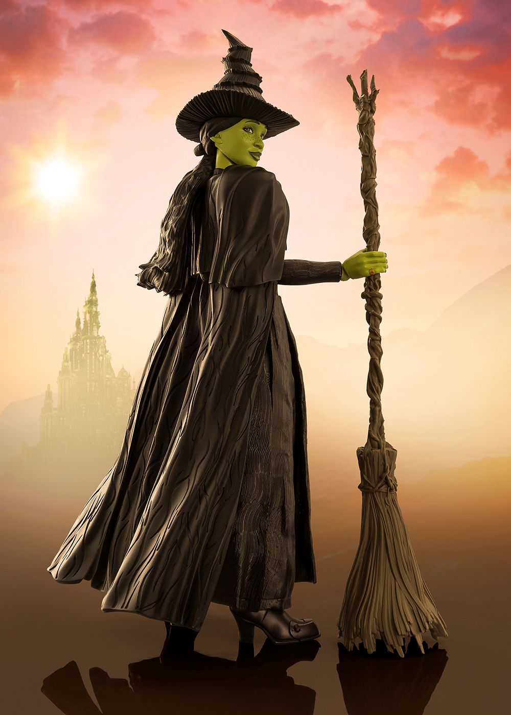 PRE-ORDER: Expected to ship in June of 2026

ELPHABA as performed by Cynthia Erivo is now joining the S.H.Figuarts series!  Elphaba from Wicked features her iconic green coloring and jet-black dress and cape. She comes with a variety of optional parts, including her hat, to recreate scenes from the film.