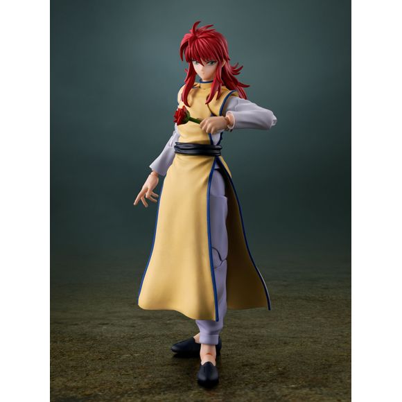 PRE-ORDER: Expected to ship in June of 2026

Kurama makes his S.H.Figuarts debut, appearing in his outfit from the battle against Team Toguro in the Dark Tournament Saga. The figure is sculpted to capture his elegant standing poses, and includes his "Rose Whip" as an optional part to recreate dynamic battle scenes.