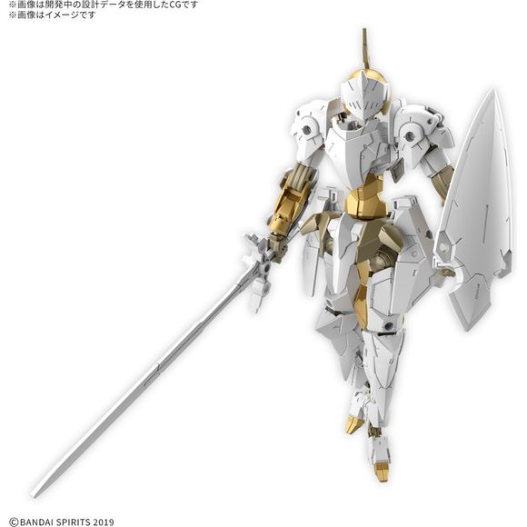 PRE-ORDER: Expected to ship in March 2025

This kit took first place in the "30MM Color Variation Grand Prix -- Promise with Maxion" competition! The Spinatio (Royal Knight Type) features gleaming golden accents on a white base!