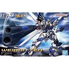 The Weissritter from "Super Robot Wars OG" is now part of the "High Grade (HG)" model-kit series from Bandai! More details of this amazing kit will be available soon!

[Includes]:

Oxtan Launcher
Triple Beam Cannon (x1 set)
Plasma Cutter
Hand parts (x1 set)
Action Base 7
Stickers