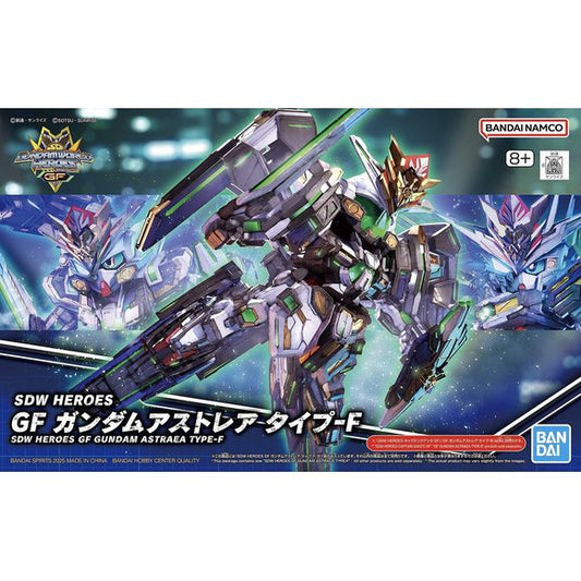 With the GF Gundam Astray Type-F, a new hero kit has been added to the "SDW Heroes GF" series from Bandai! The high-density mechanical design unique to SD Gundam is expressed in detail with precise modeling. It's equipped with large dedicated ujits on both shoulders and legs, and the beam saber can be attached to its shield.
