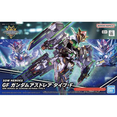 With the GF Gundam Astray Type-F, a new hero kit has been added to the "SDW Heroes GF" series from Bandai! The high-density mechanical design unique to SD Gundam is expressed in detail with precise modeling. It's equipped with large dedicated ujits on both shoulders and legs, and the beam saber can be attached to its shield.