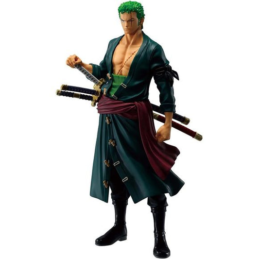 Standing at approximately 9.8" tall, Zoro is seen in their popular pose. Masterlise Figures are Ichibansho's premiere statue line featuring a larger size compared to other figures and high-quality detail. This line is truly a masterpiece for fans to collect! Be sure to collect this and enhance your display with other incredible Ichibansho figures!