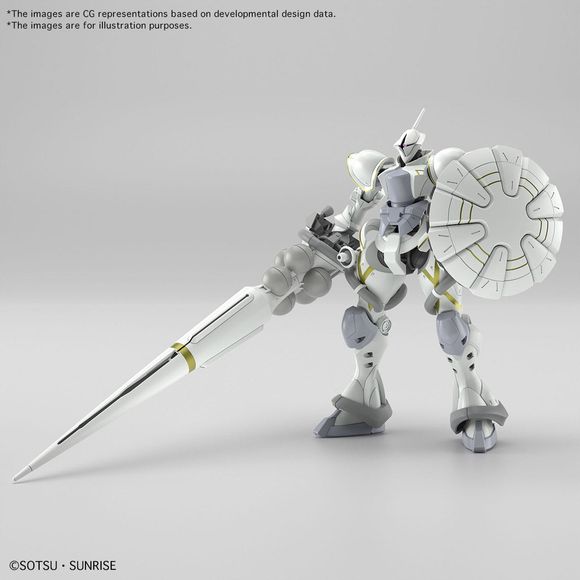 Xavier's GYAN [HAKUJI-Packs] joins the HG lineup from Mobile Suit Gundam GQuuuuuuX! * Movable Mono-Eye & Articulated Elbows: Realistically recreates key motions and expressions. * Includes the Giant Hakuji Spear: A massive weapon that adds dramatic impact to any pose. * Shield with Deployable Missile Hatch: Faithfully reproduces its in-series gimmick.