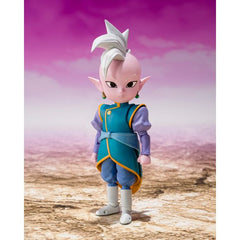 PRE-ORDER: Expected to ship in July 2026

Now available from S.H.Figuarts, from the anime series "Dragon Ball Daima" is SUPREME KAI (MINI)!
Supreme Kai, one of Son Goku's travel companions, is now available as an S.H.Figuarts figure! As an added bonus, it also includes exchangeable expression and hand parts that can be used with the S.H.Figuarts SON GOKU (MINI) -DAIMA- figure (sold separately)!
Put it alongside other figures that have already been released in the Dragon Ball Daima series to fully recreate t
