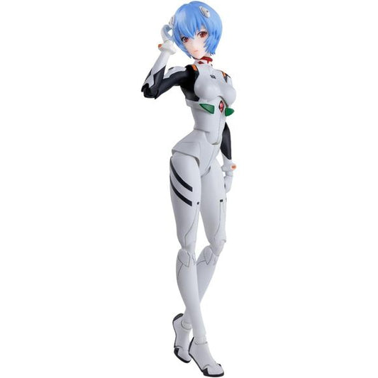 Bandai commemorates the 30th anniversary of the "Evangelion" TV series with this new S.H.Figuarts figure of Rei Ayanami in her plug suit, as seen in "Evangelion: New Theatrical Edition"! This amazing set includes a total of six interchangeable faces, plus a dedicated base for display!