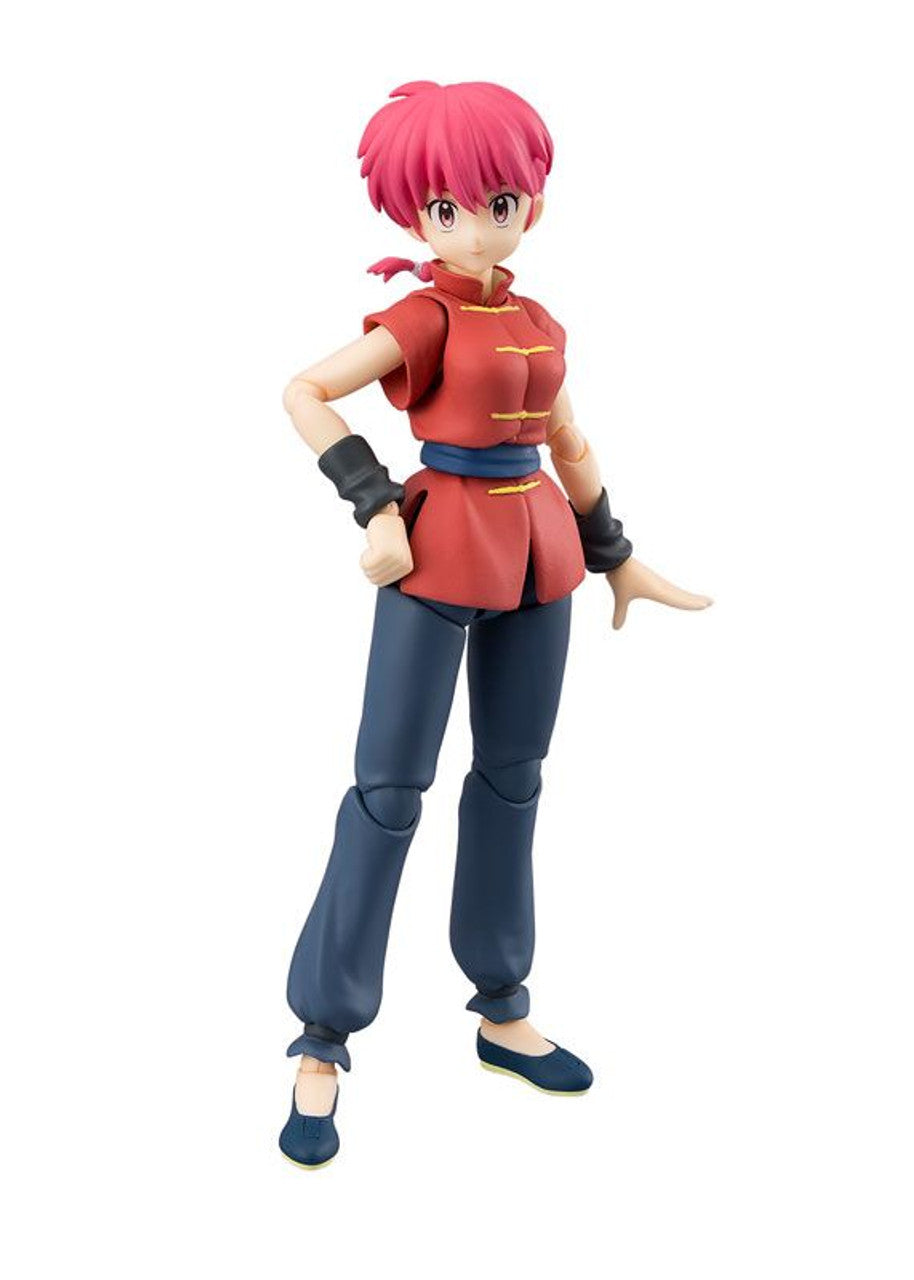 PRE-ORDER: Expected to ship in May of 2026

The female version of Ranma from the globally popular TV anime "Ranma 1/2" is now a member of the "S.H.Figuarts" action-figure series from Bandai! This figure was sculpted based on the visuals from the new anime, and features new hands and face parts, as well as a kettle! She's got an incredibly wide range of motion so she can recreate all of her famous poses! A total of four interchangeable faces are included: a normal expression, a smile, a shout, and a funny fa