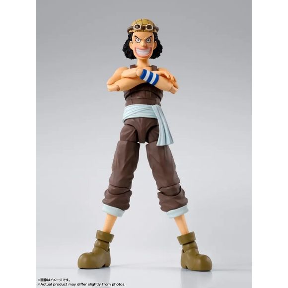 PRE-ORDER: Expected to ship in February of 2026

From the TV anime "ONE PIECE" comes a completely new figure of Usopp in his East Blue costume! An overwhelming range of motion allows for dynamic poses. A wide variety of optional parts are included, including a slingshot, Usopp's hammer, and goggles.